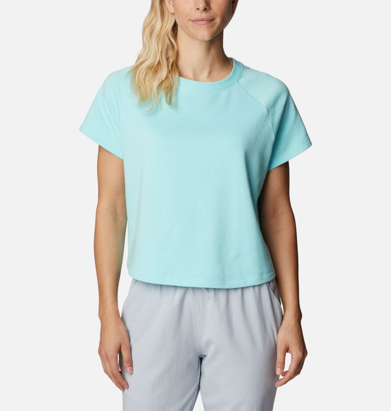 Thumbnail: Women's PFG Slack Water French Terry Shirt, Color: Gulf Stream, image 1