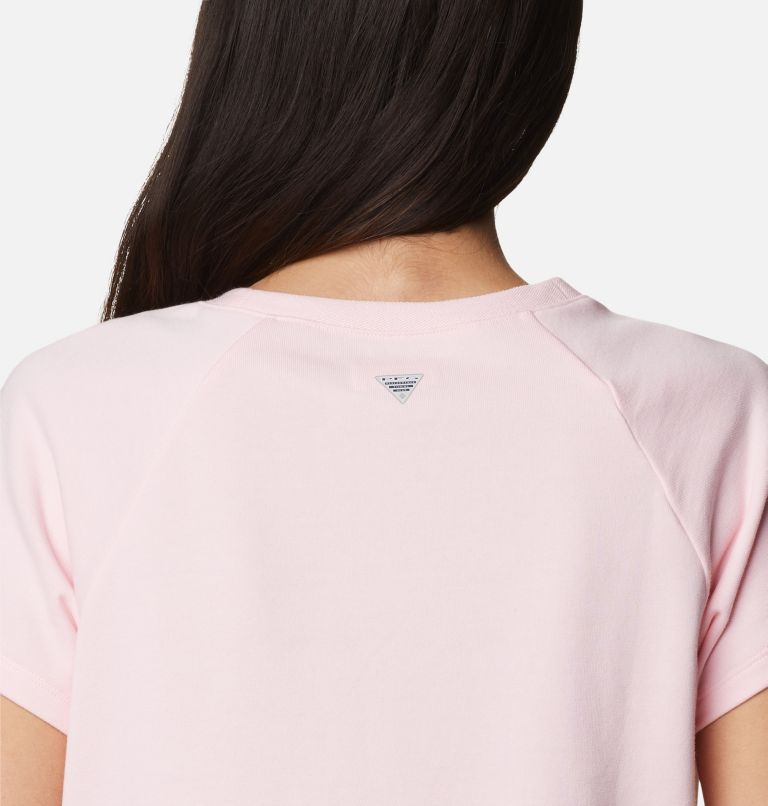 Thumbnail: Women's PFG Slack Water French Terry Shirt, Color: Satin Pink, image 5