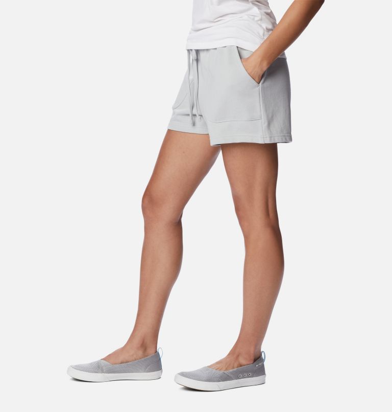 Thumbnail: Women's PFG Slack Water French Terry Shorts, Color: Cool Grey, image 3