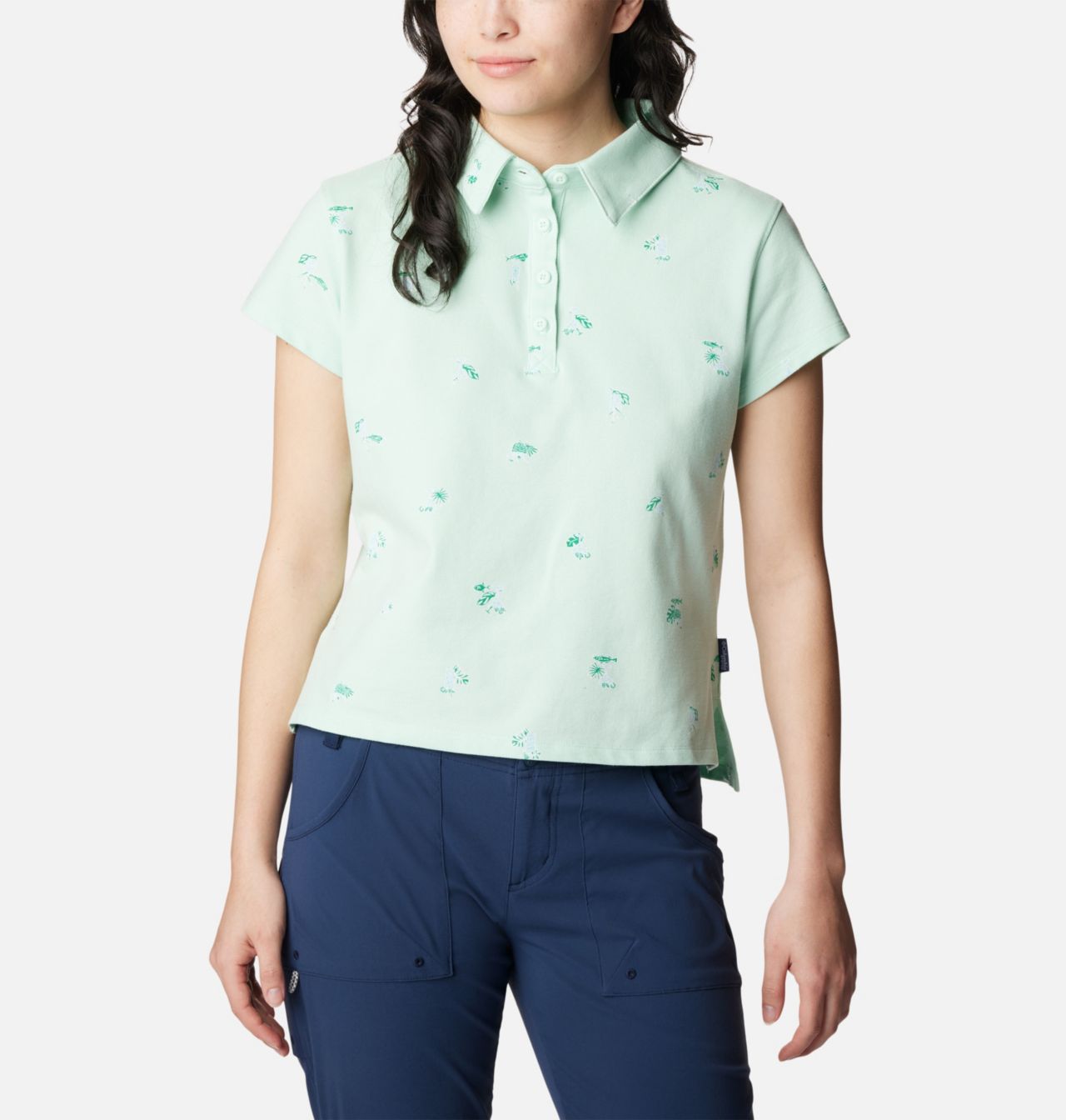 Women's PFG Super Sun Drifter™ Short Sleeve Polo Shirt 1