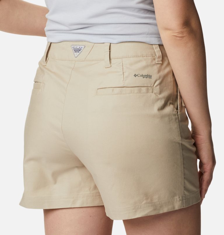 Women's PFG Sun Drifter Chino Shorts, Color: Ancient Fossil, image 5