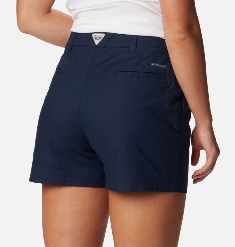 Women's PFG Sun Drifter Chino Shorts, Color: Collegiate Navy, image 5