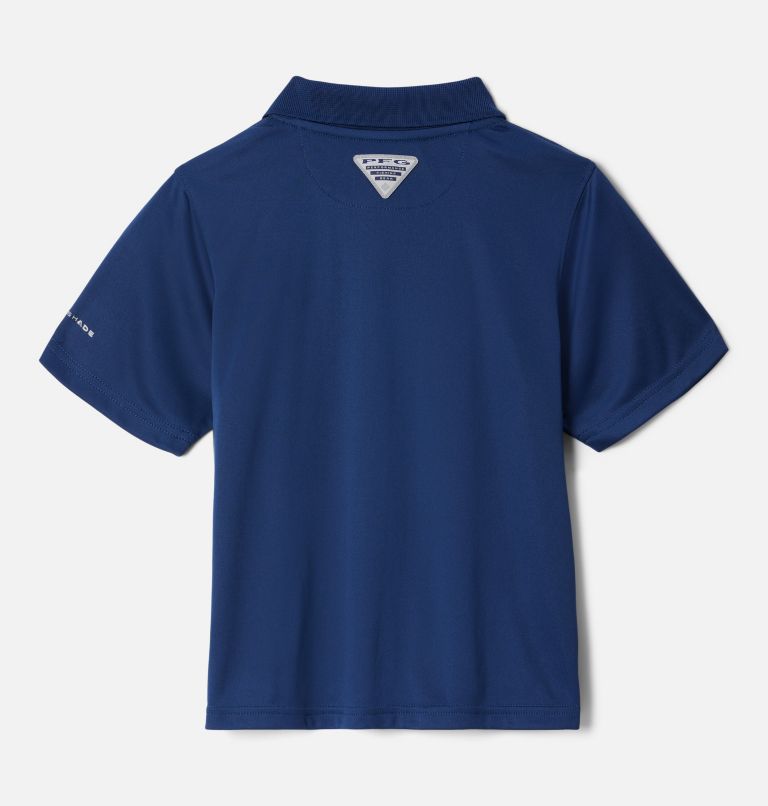 Boys' PFG Slack Tide Polo, Color: Carbon, image 2