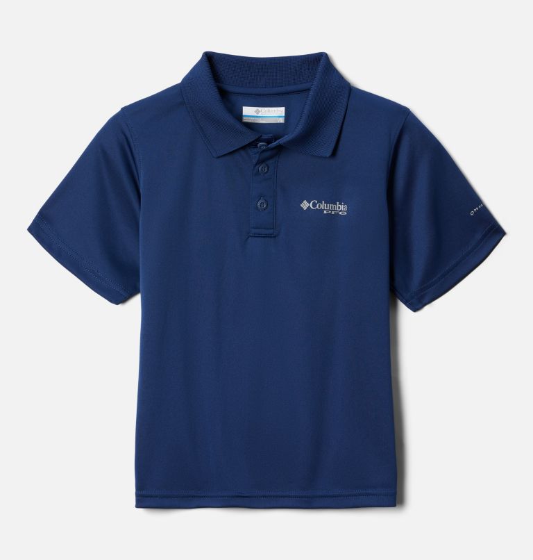 Boys' PFG Slack Tide Polo, Color: Carbon, image 1