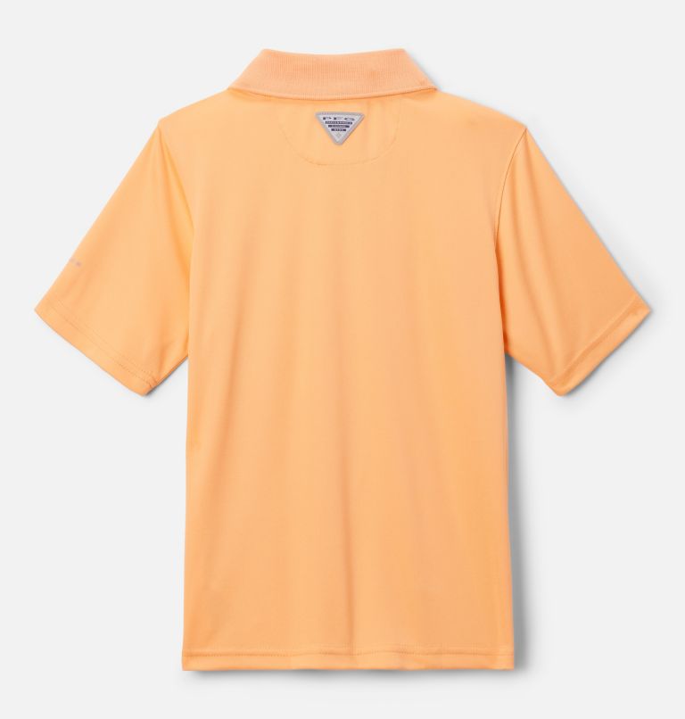 Boys' PFG Slack Tide Polo, Color: Bright Nectar, image 2