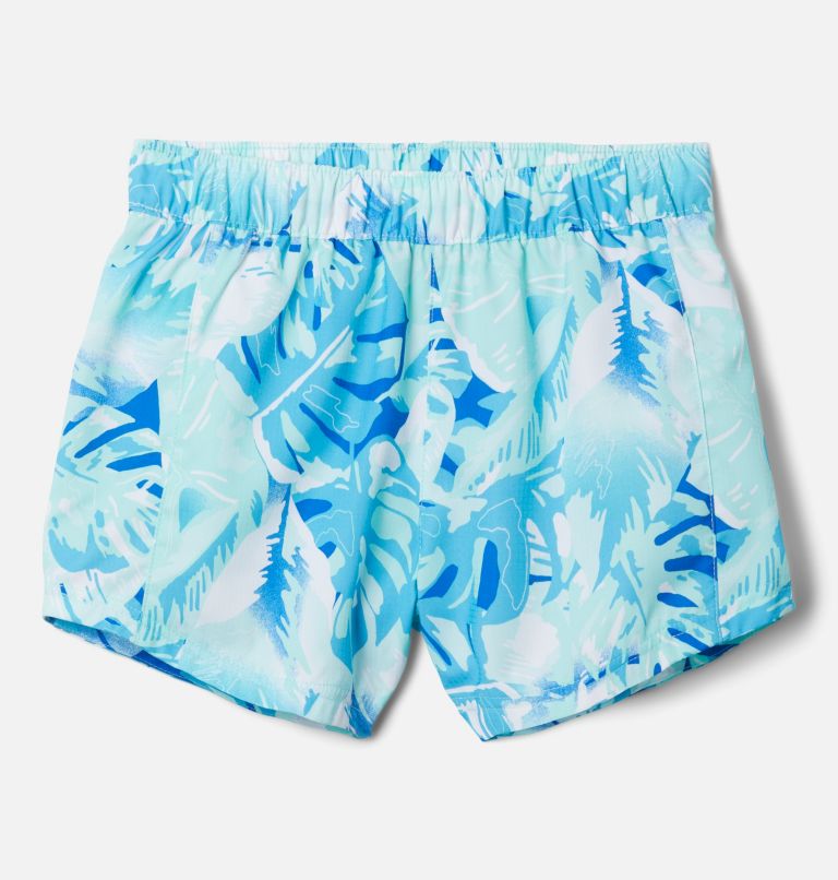 Girls' PFG Super Tamiami Pull-On Shorts, Color: Gulf Stream Philo Palms, image 1
