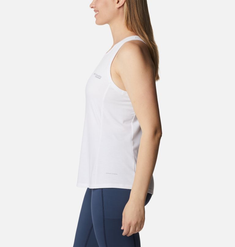 Women's Endless Trail Running Tank, Color: White, image 3