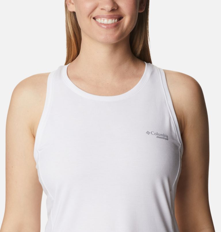 Women's Endless Trail Running Tank, Color: White, image 4
