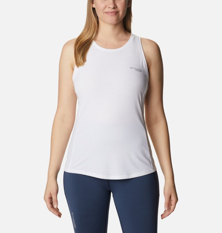 Women's Endless Trail Running Tank, Color: White, image 1