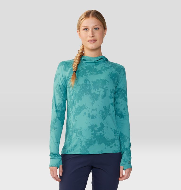 Women's Crater Lake  Active Hoody, Color: Palisades Scatter Dye Print, image 1