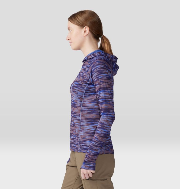 Thumbnail: Women's Crater Lake  Active Hoody, Color: Berry Vivid Frequency Print, image 3