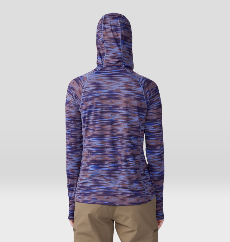 Women's Crater Lake  Active Hoody, Color: Berry Vivid Frequency Print, image 2