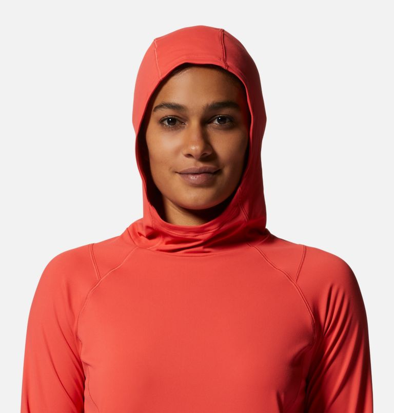 Women's Crater Lake Active Hoody, Color: Solar Pink, image 4