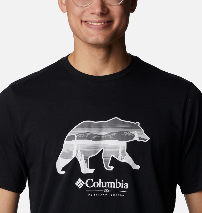 Men's Rockaway River Outdoor T-Shirt, Color: Black, Scenic Stroll Graphic, image 4