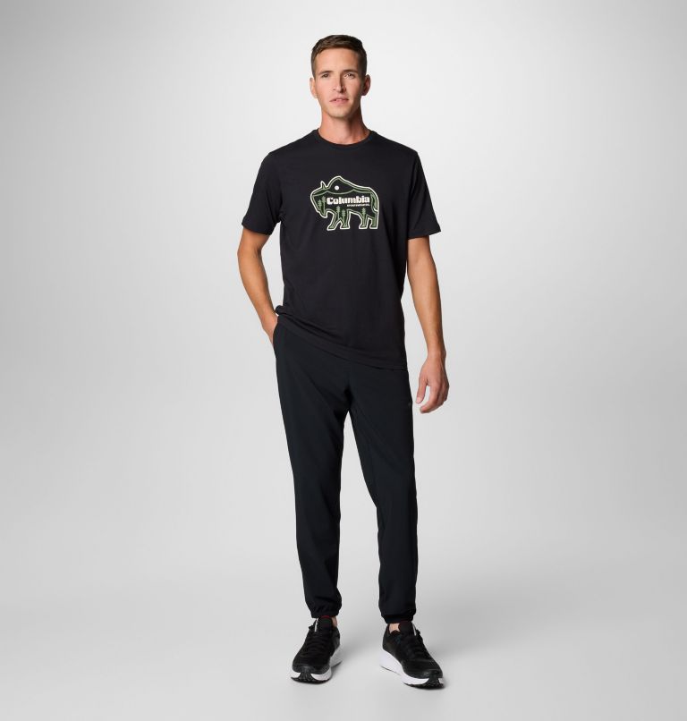 Men's Rockaway River Outdoor T-Shirt, Color: Black, Ranger Roamer, image 3