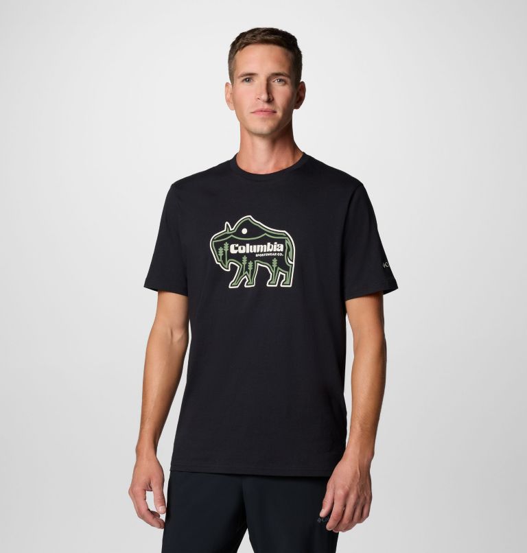 Men's Rockaway River Outdoor T-Shirt, Color: Black, Ranger Roamer, image 1