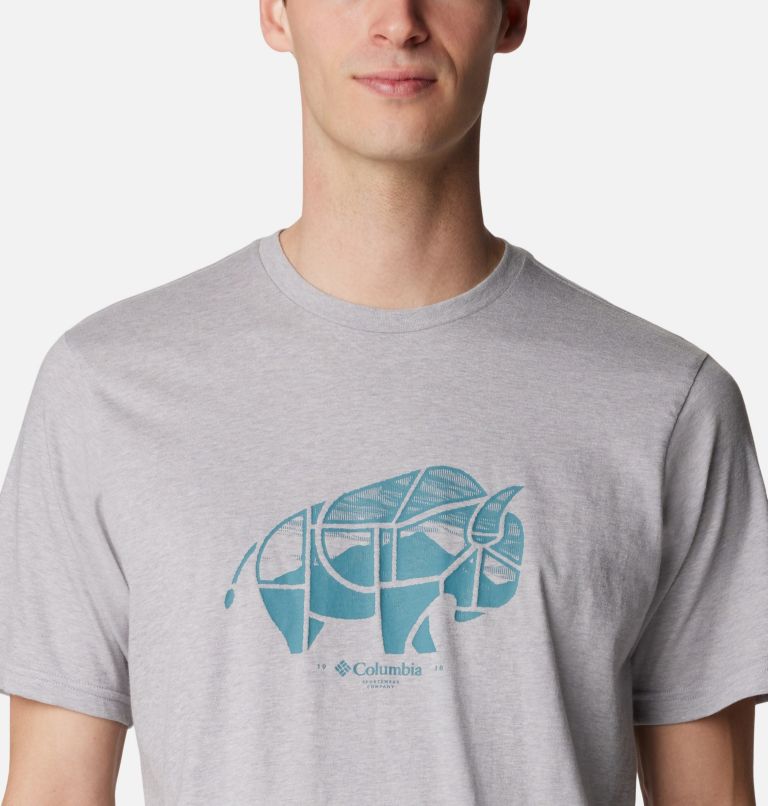 Men's Rockaway River Outdoor T-Shirt, Color: Columbia Grey Heather, Range Roamer, image 4