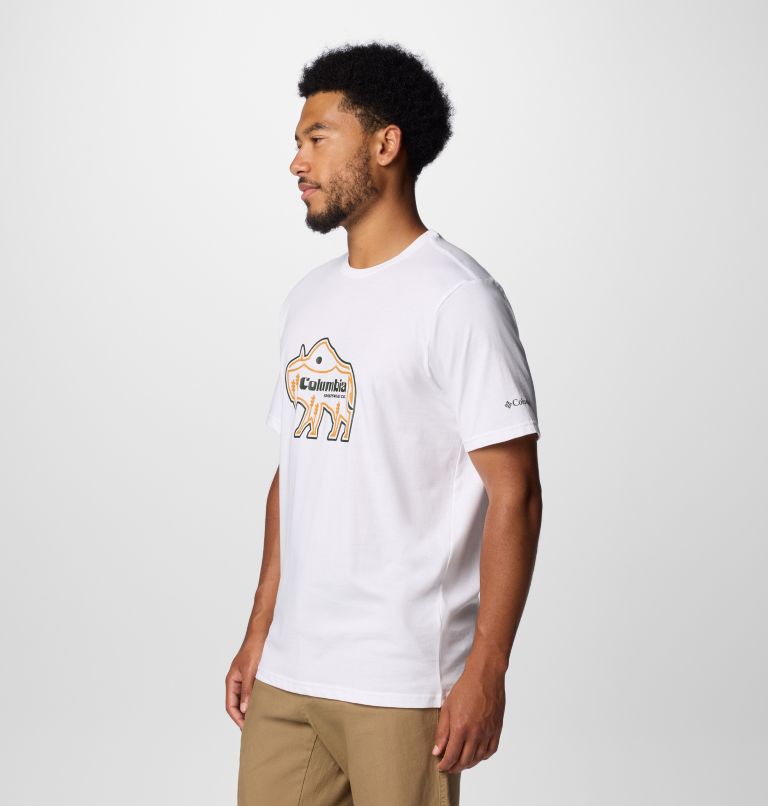 Men's Rockaway River Outdoor T-Shirt, Color: White, Range Roamer, image 4