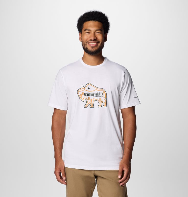 Men's Rockaway River Outdoor T-Shirt, Color: White, Range Roamer, image 1