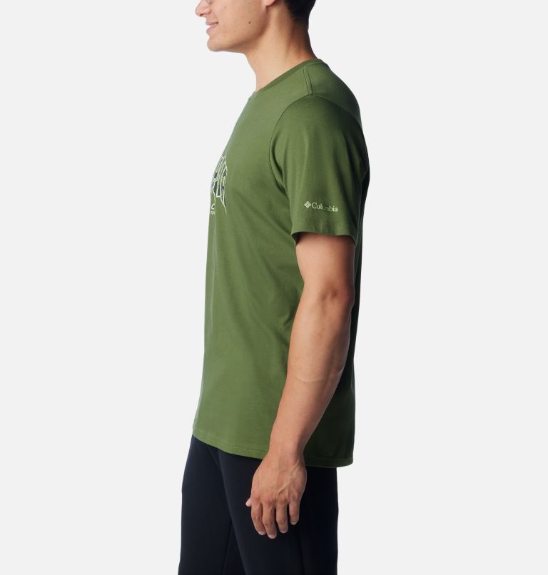 Thumbnail: Men's Rockaway River Outdoor Short Sleeve Shirt, Color: Canteen, Bearly Stroll, image 3