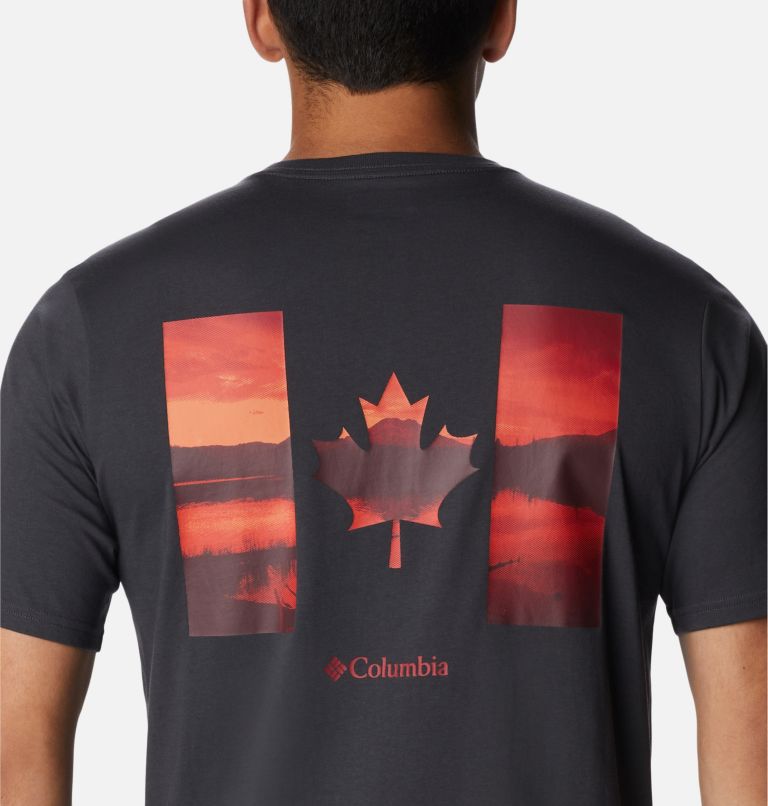 Men's Rockaway River Country T-Shirt, Color: Shark, Canada Lakescape Graphic, image 5
