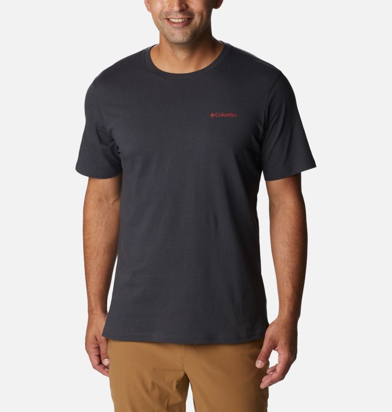 Men's Rockaway River Country T-Shirt, Color: Shark, Canada Lakescape Graphic, image 1