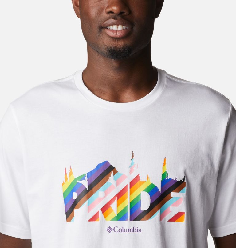 Thumbnail: Men's Wild Places T-Shirt - Tall, Color: White, Outdoorsy Pride, image 4