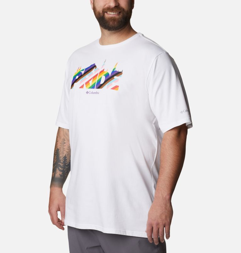 Thumbnail: M Wild Places SS Tee | 100 | 3X, Color: White, Outdoorsy Pride, image 5