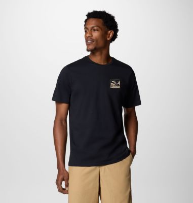 Men's Explorers Canyon Back Graphic T-Shirt, Color: Black, Trailscape, image 14