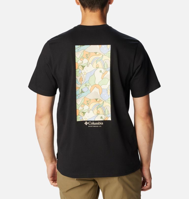 T-shirt à dos Explorers Canyon pour hommes, Color: Black, Epicamp Graphic, image 1