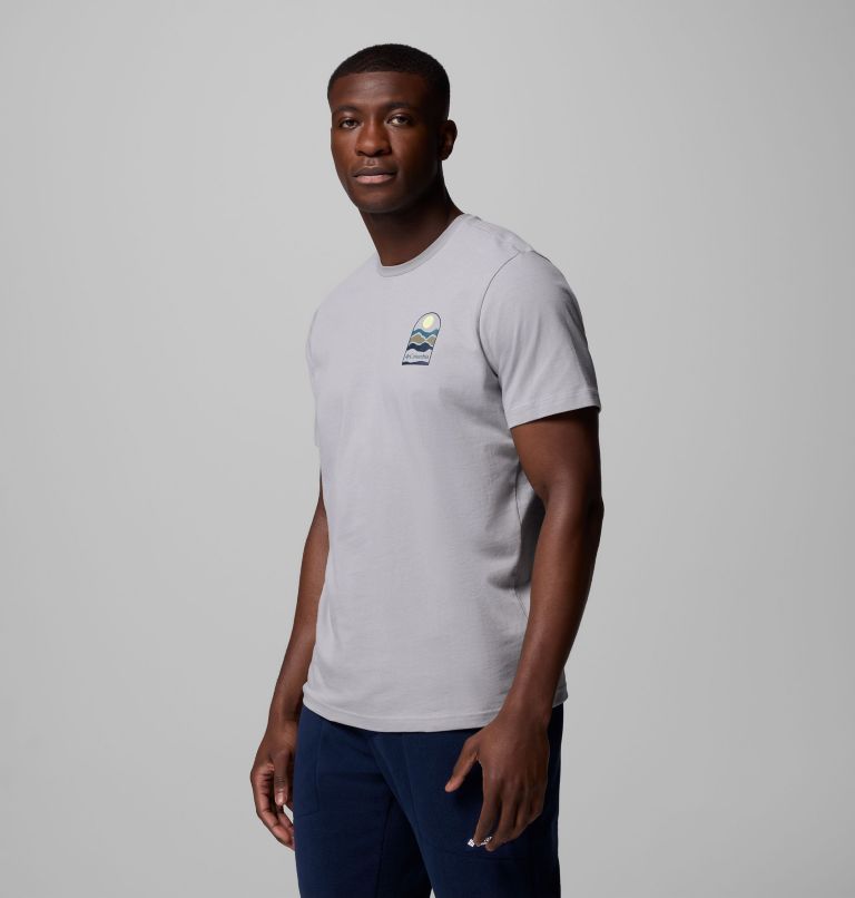 Explorers Canyon Back SS Tee, Color: Columbia Grey, Get Hiked, image 4