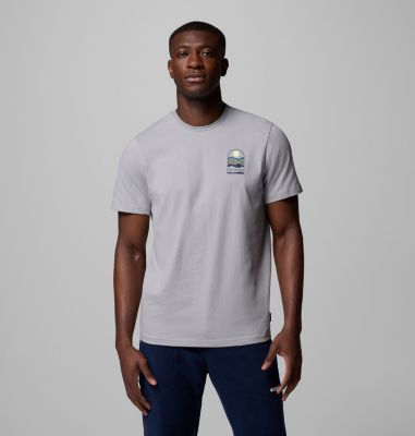 T-shirt stampata sul retro Explorers Canyon da uomo, Color: Columbia Grey, Get Hiked, image 15