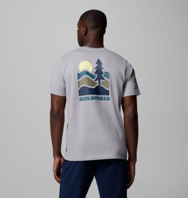 Men's Explorers Canyon Back Graphic T-Shirt, Color: Columbia Grey, Get Hiked, image 7