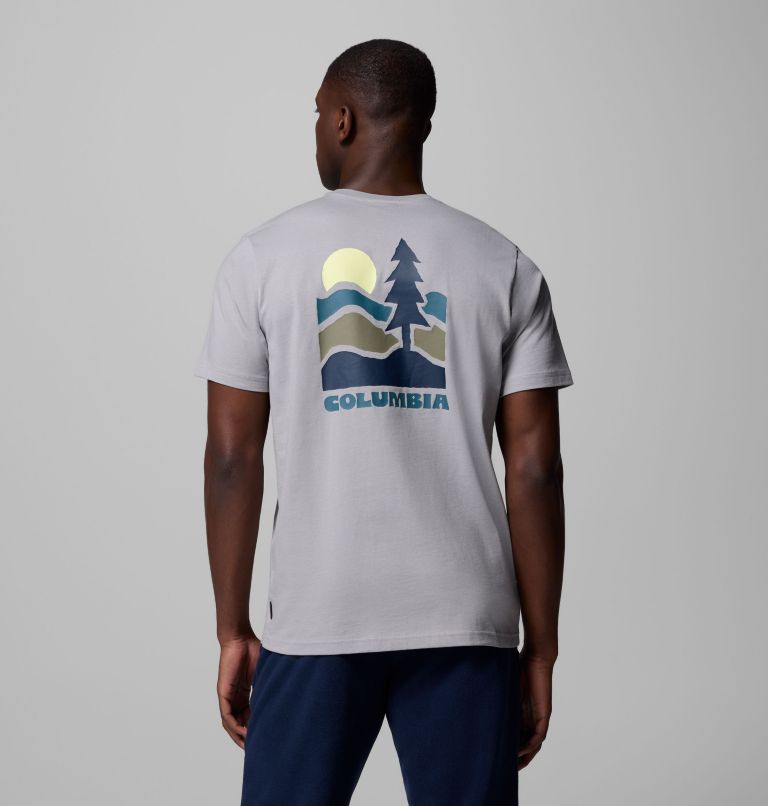 Explorers Canyon Back SS Tee, Color: Columbia Grey, Get Hiked, image 1