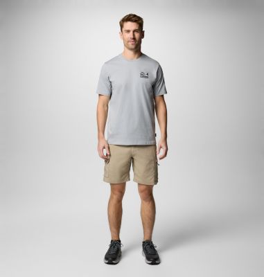 Men's Explorers Canyon Back Graphic T-Shirt, Color: Columbia Grey, Trailscape, image 16