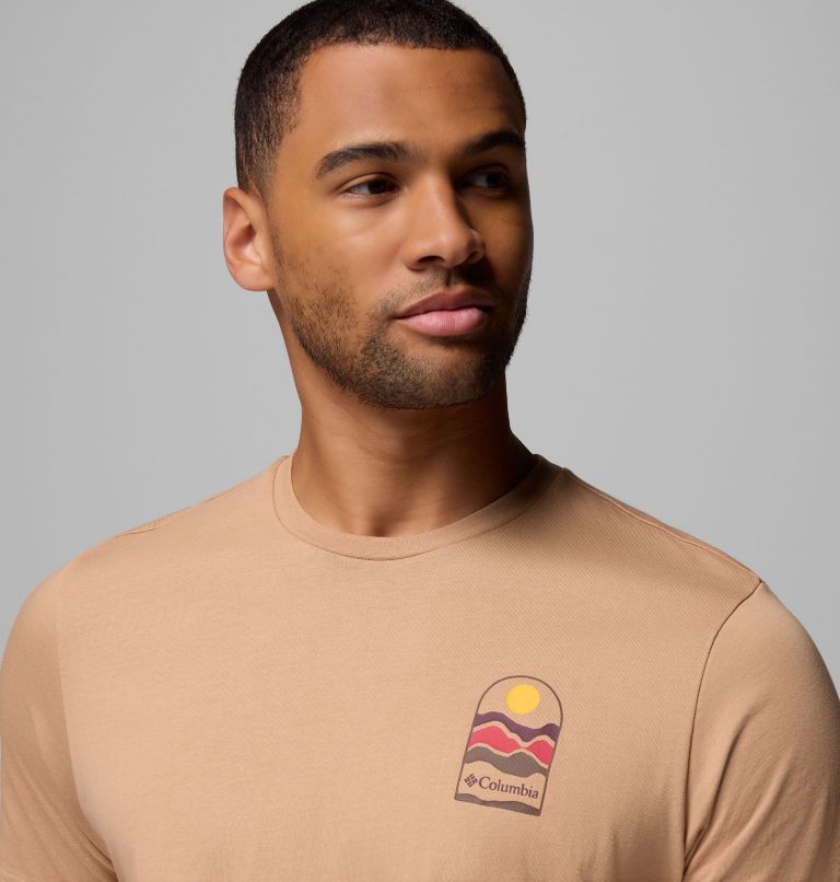 Explorers Canyon Back SS Tee, Color: Canoe, Get Hiked, image 5
