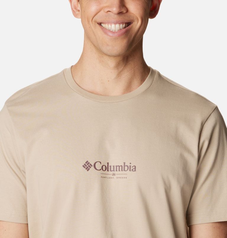 Men's Explorers Canyon Back Graphic T-Shirt, Color: Ancient Fossil, Rhodies PDX Graphic, image 4