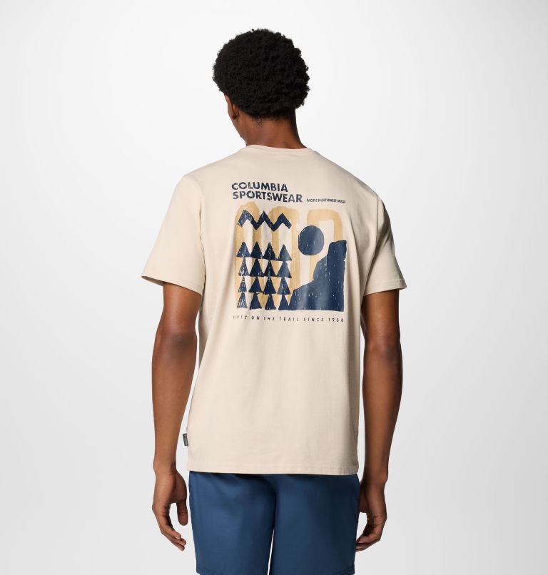 Men's Explorers Canyon Back Graphic T-Shirt, Color: Dark Stone, Explore Outdoors, image 1