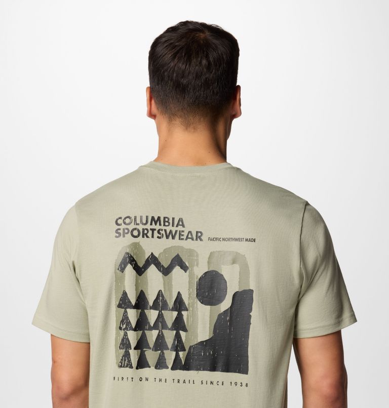 Men's Explorers Canyon Back Graphic T-Shirt, Color: Safari, Explore Outdoors, image 5