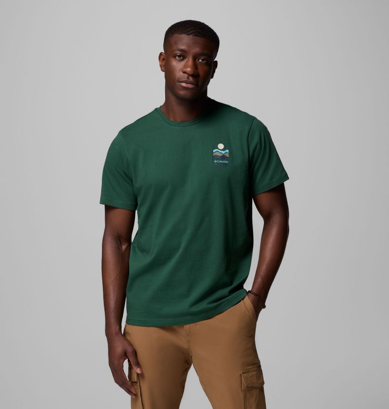 Explorers Canyon Back SS Tee, Color: Rain Forest, Get Hiked, image 3
