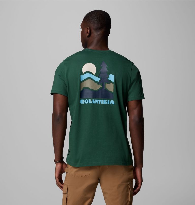 Explorers Canyon Back SS Tee, Color: Rain Forest, Get Hiked, image 1