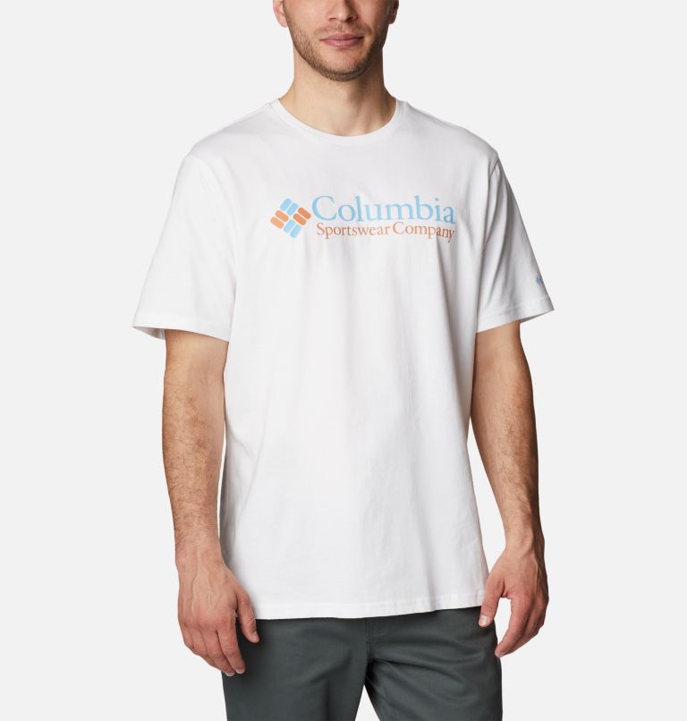 Camiseta estampada Deschutes Valley para hombre, Color: White, CSC Retro Logo Graphic, image 1
