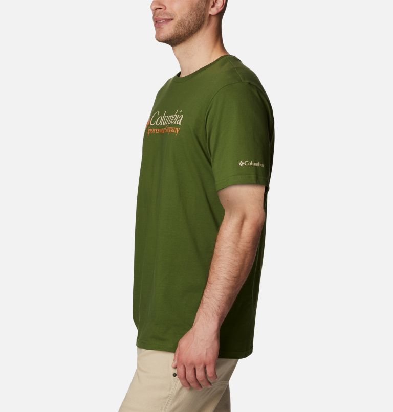 Men's Deschutes Valley Graphic T-Shirt, Color: Pesto, CSC Retro Logo Graphic, image 3