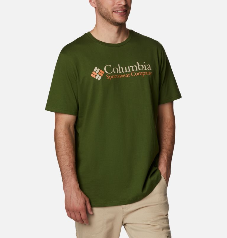 Men's Deschutes Valley Graphic T-Shirt, Color: Pesto, CSC Retro Logo Graphic, image 5