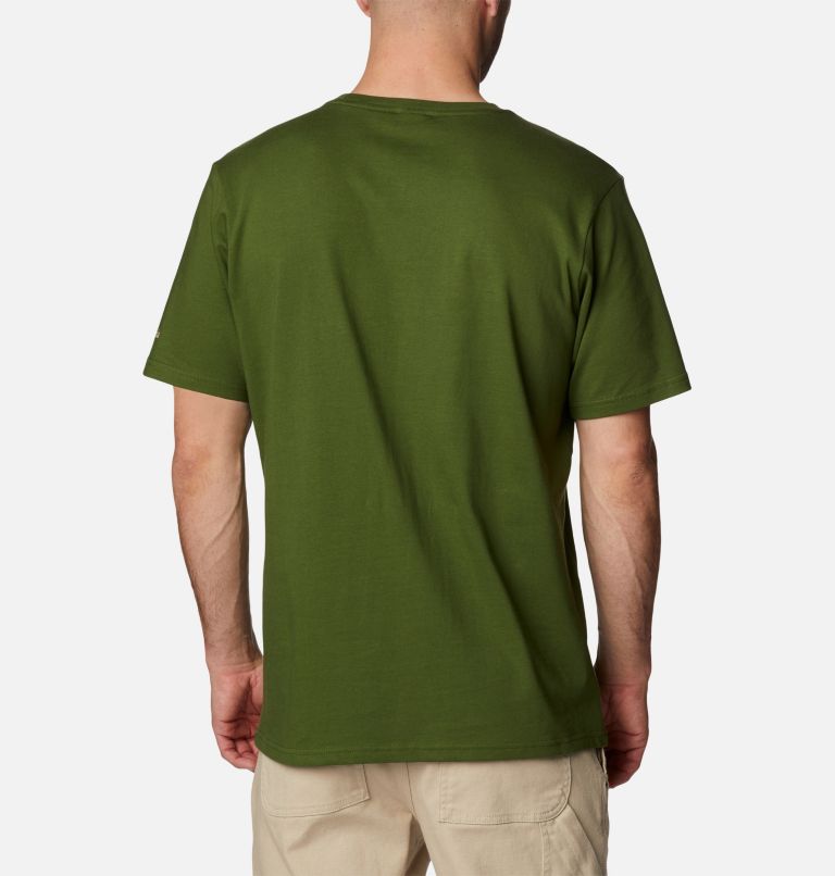 Men's Deschutes Valley Graphic T-Shirt, Color: Pesto, CSC Retro Logo Graphic, image 2