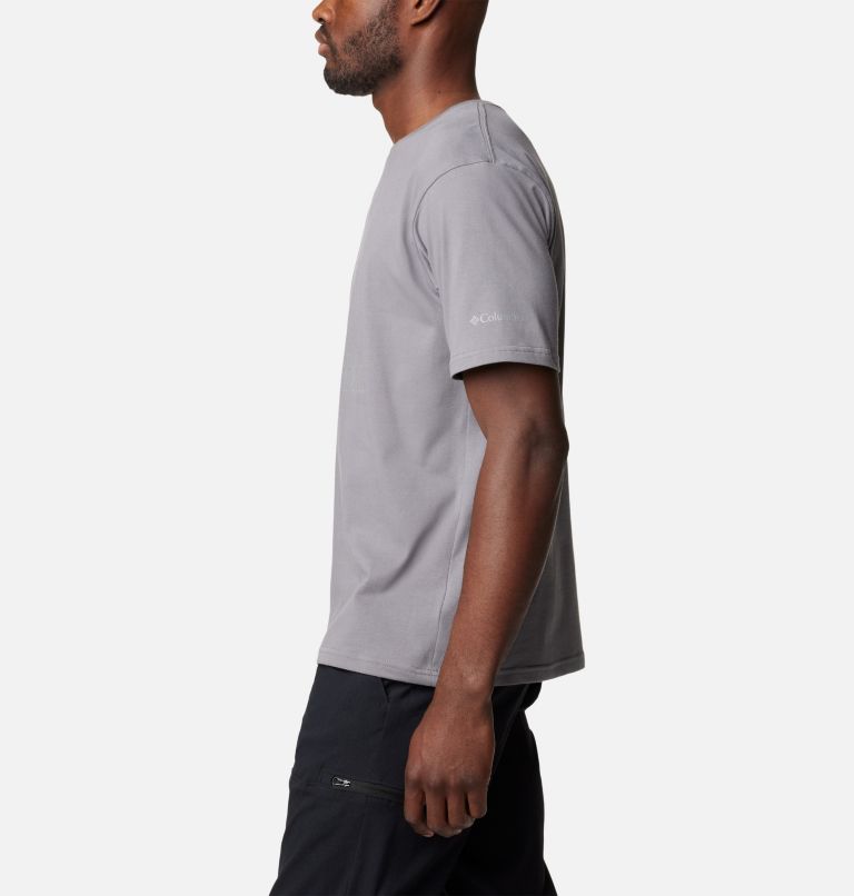 Camiseta estampada Pacific Crossing II para hombre, Color: City Grey, CSC Stacked Outlined Reflecti, image 3