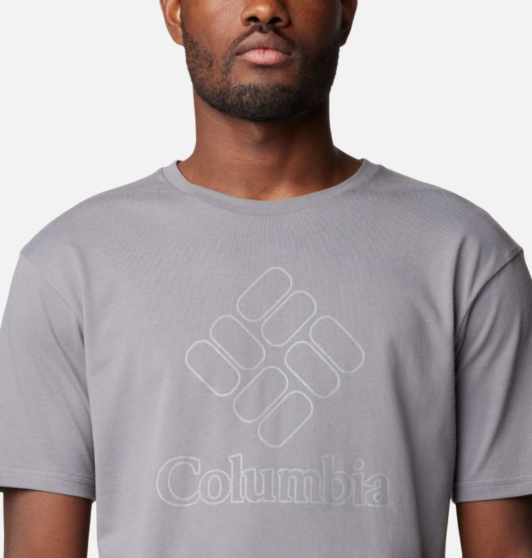 Camiseta estampada Pacific Crossing II para hombre, Color: City Grey, CSC Stacked Outlined Reflecti, image 4