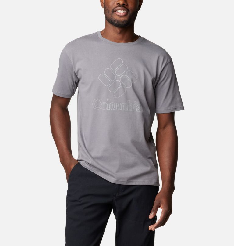 Pacific Crossing II Graphic SS Tee, Color: City Grey, CSC Stacked Outlined Reflecti, image 5