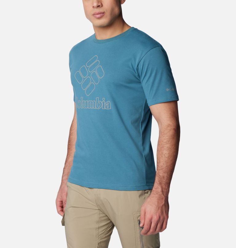 Men's Pacific Crossing II Graphic T-Shirt, Color: Cloudburst, CSC Stacked Outlined Reflect, image 5
