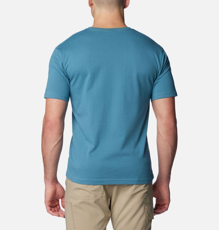 Men's Pacific Crossing II Graphic T-Shirt, Color: Cloudburst, CSC Stacked Outlined Reflect, image 2
